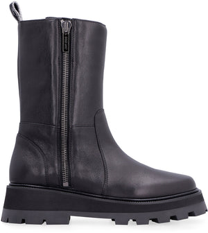 Bayu Flat leather boots-1